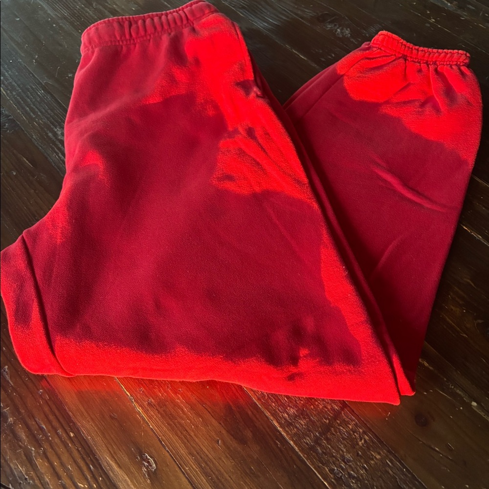 TNA sweatpants, size small, red